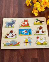 Wooden Animals Puzzle - EKT3306